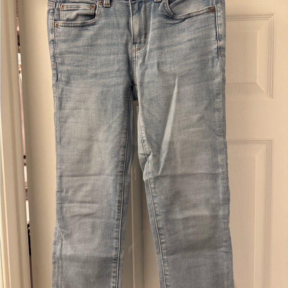 American Eagle Stretch Artist Crop Light Wash Jeans Size 4